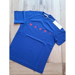 マルニ(Marni)の⭐新品/大人気　MARNI  シンプルロゴ Tシャツ　ブルー 14Y/Mサイズ(Tシャツ(半袖/袖なし))