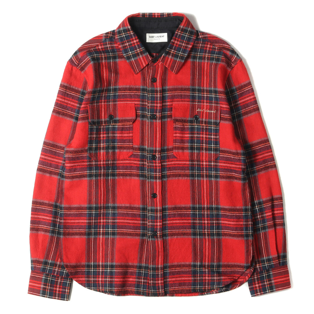 美品 SAINT LAURENT PARIS サンローラン パリ シャツ サイズ:15 美品 SAINT LAURENT PARIS サンローラン パリ シャツ サイズ:15