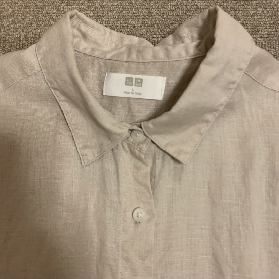 UNIQLO(ユニクロ)のUNIQLO ユニクロ　リネンシャツ レディースのトップス(シャツ/ブラウス(長袖/七分))の商品写真