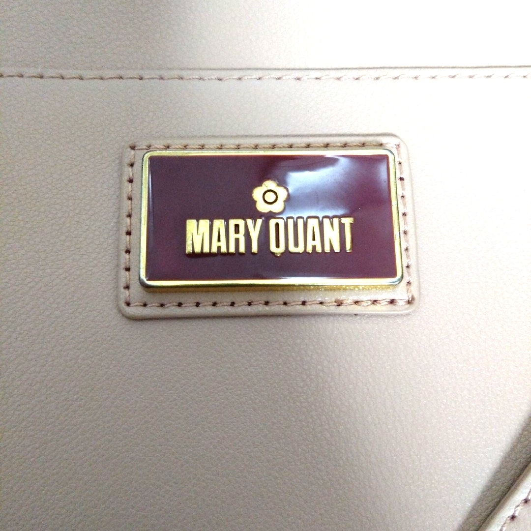 MARY QUANT(マリークワント)の美品❤ピンクベージュ❤マリークワント❤カード ケース付き❤ポケット トートバッグ レディースのバッグ(トートバッグ)の商品写真