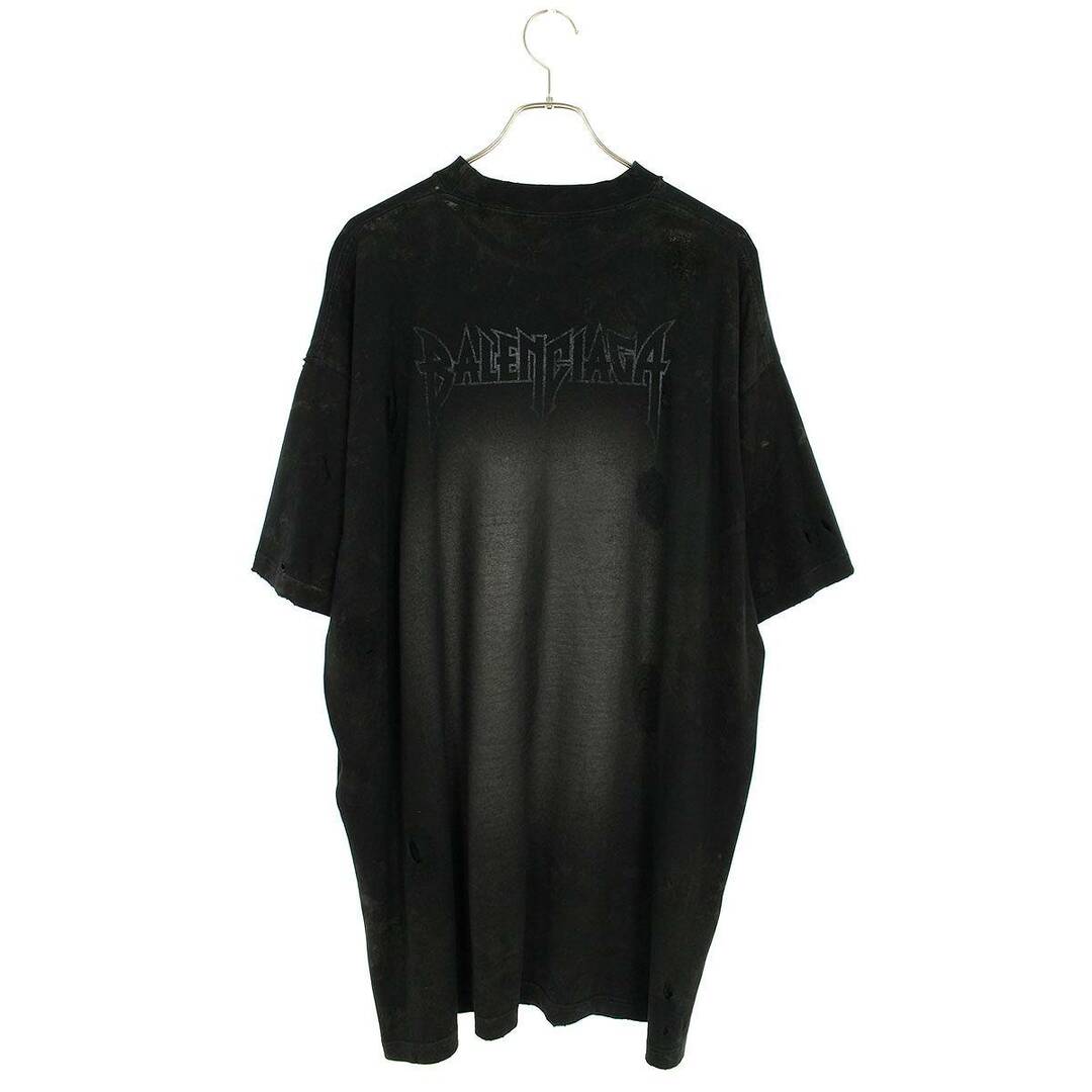 Balenciaga(バレンシアガ)のバレンシアガ  23SS  739028 TOVE4 PARIS MOONユーズド加工オーバーサイズTシャツ メンズ 3 メンズのトップス(Tシャツ/カットソー(半袖/袖なし))の商品写真