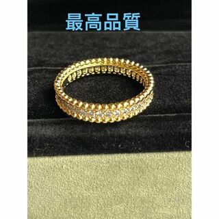 最高品質　イエローゴールド　14号 リング　指輪 　ダイヤモンド　モアナサイト(リング(指輪))
