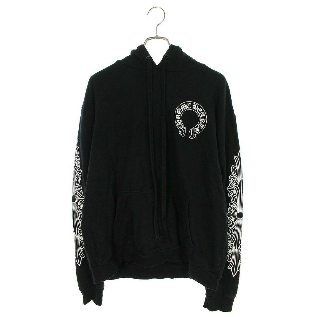 Chrome Hearts(クロムハーツ)のクロムハーツ  SWTSHRT PLVR バックホースシュープリントプルオーバーパーカー メンズ M メンズのトップス(パーカー)の商品写真