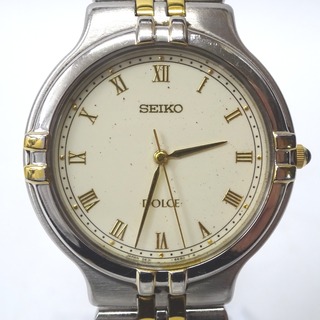セイコー(SEIKO)のセイコー 腕時計 ドルチェ 5E31-6E40 ホワイト系 Ft601541 中古(腕時計)