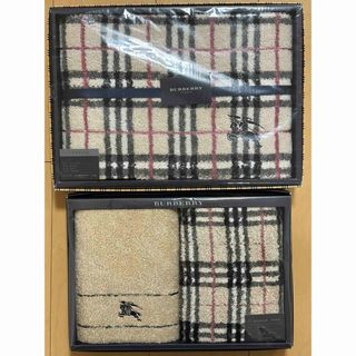 バーバリー(BURBERRY)のバーバリー　バスタオルとフェイスタオルセット(タオル/バス用品)