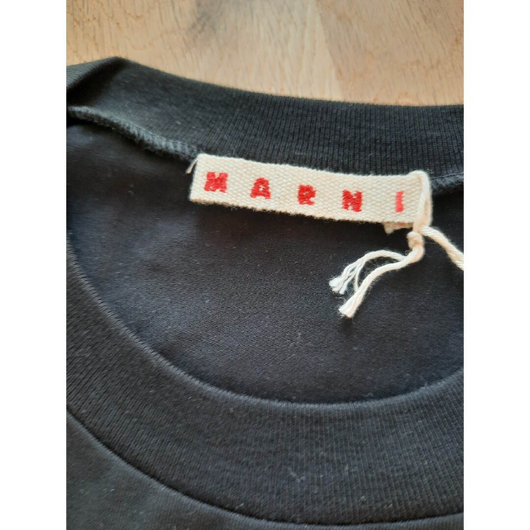 Marni(マルニ)の⭐新品/大人気　MARNI  ビッグロゴ Tシャツ　ブラック 14Y/Mサイズ レディースのトップス(Tシャツ(半袖/袖なし))の商品写真