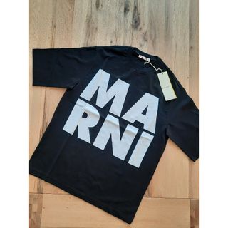 ⭐新品/大人気　MARNI  ビッグロゴ Tシャツ　ブラック 14Y/Mサイズ