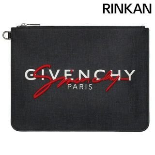 ジバンシィ(GIVENCHY)のジバンシィ  BK600JK0VM ロゴプリント刺繍クラッチバッグ メンズ(バッグ)