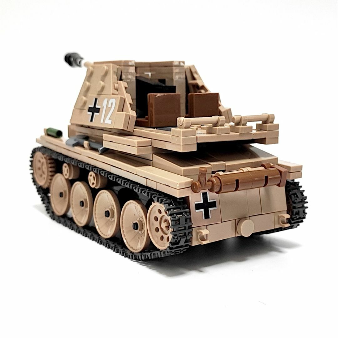 ドイツ マルダーⅢ マーダーⅢ ブロック戦車 ミリタリー 戦車 キッズ/ベビー/マタニティのおもちゃ(積み木/ブロック)の商品写真