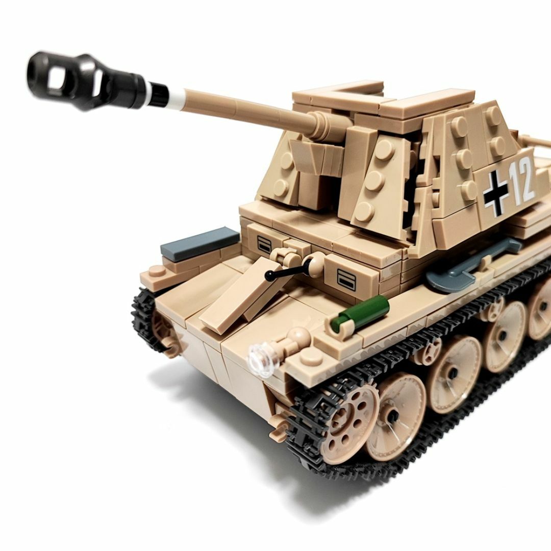 ドイツ マルダーⅢ マーダーⅢ ブロック戦車 ミリタリー 戦車 キッズ/ベビー/マタニティのおもちゃ(積み木/ブロック)の商品写真