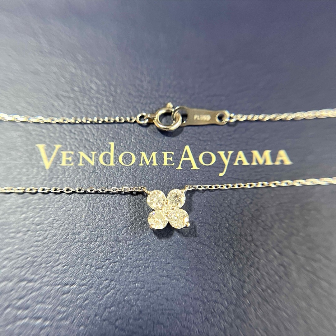 Vendome Aoyama(ヴァンドームアオヤマ)のVendome Aoyama ダイヤモンド カローラ ネックレス 0.41 Pt レディースのアクセサリー(ネックレス)の商品写真