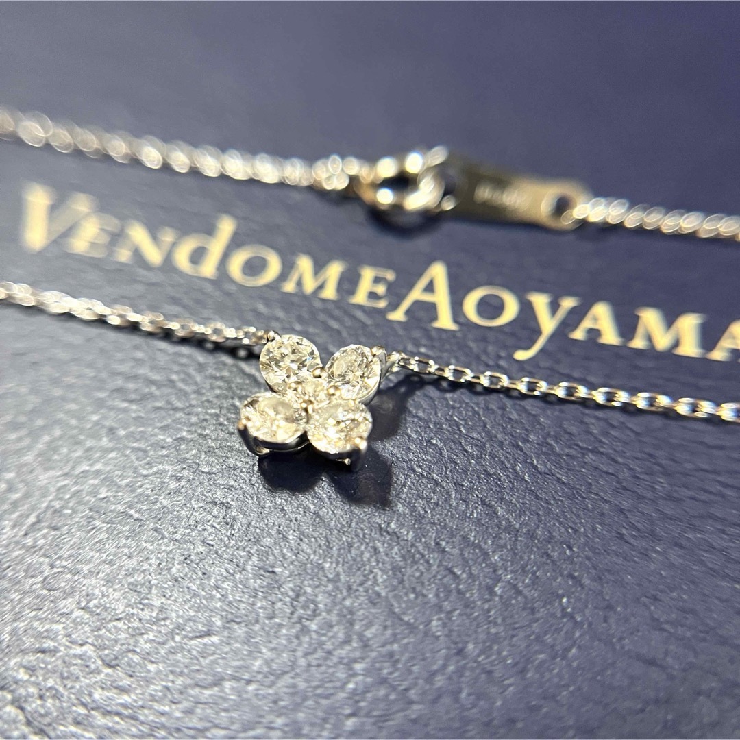 Vendome Aoyama(ヴァンドームアオヤマ)のVendome Aoyama ダイヤモンド カローラ ネックレス 0.41 Pt レディースのアクセサリー(ネックレス)の商品写真