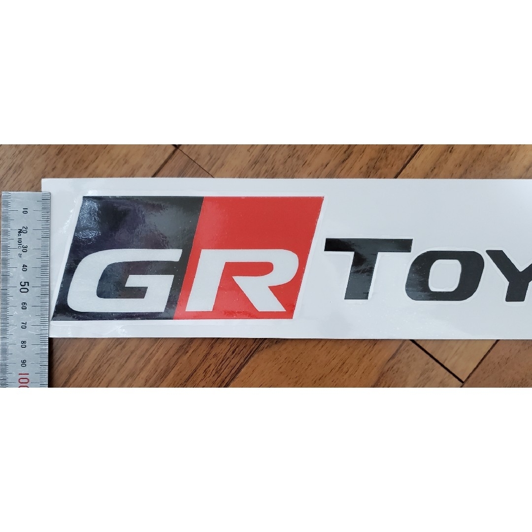 大判 黒&赤版■トヨタ GR TOYOTA GAZOO Racingステッカー 自動車/バイクの自動車(車外アクセサリ)の商品写真