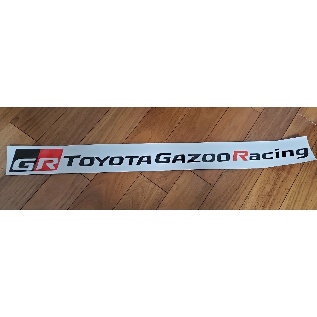 大判 黒&赤版■トヨタ GR TOYOTA GAZOO Racingステッカー 自動車/バイクの自動車(車外アクセサリ)の商品写真