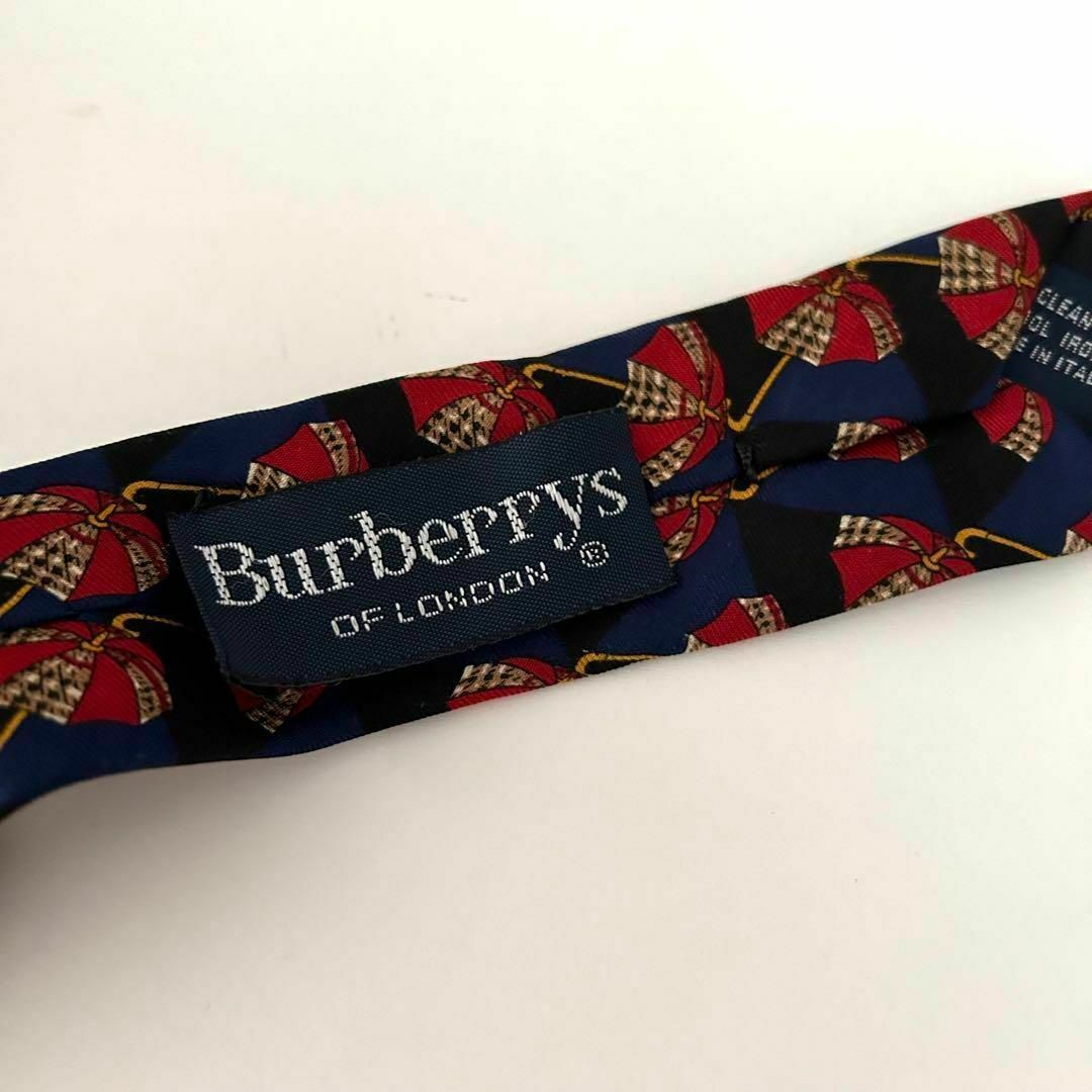 BURBERRY(バーバリー)のBURBERRYS イタリア製 シルク ネクタイ 総柄 傘 ノバチェック レア メンズのファッション小物(ネクタイ)の商品写真