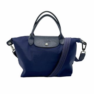 ロンシャン(LONGCHAMP)のロンシャン Longchamp ハンドバッグ ショルダーバッグ プリアージュ ナイロン ネイビー レディース 送料無料【中古】 z0653(ハンドバッグ)