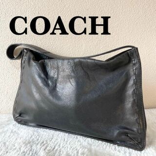 コーチ(COACH)の美品✨COACH コーチセミショルダーバッグトートバッグブラック黒(ショルダーバッグ)