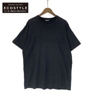 ラフシモンズ 19-20AW 192.126T ﾌﾞﾗｯｸ ﾊﾞｯｸﾌﾟﾘﾝﾄ Tｼｬﾂ L