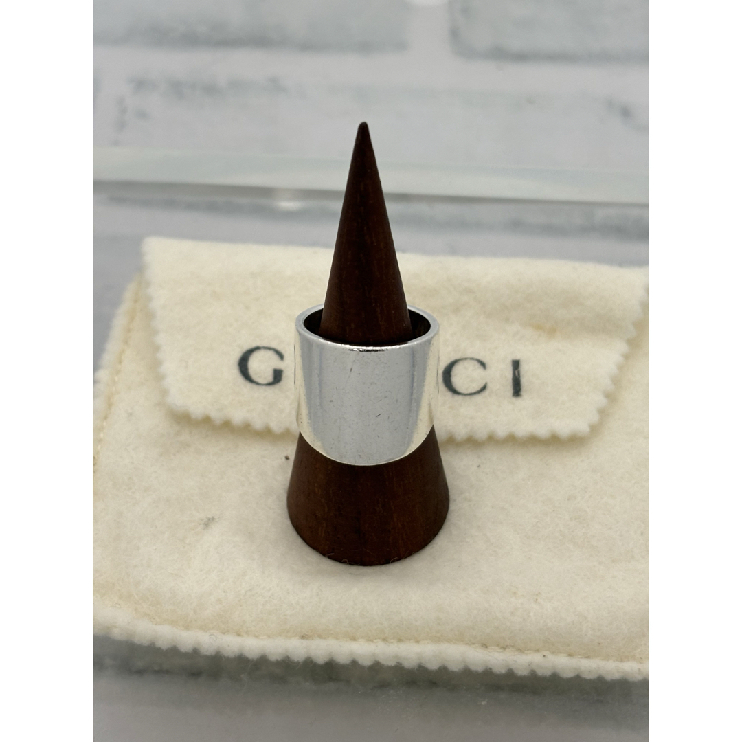 Gucci(グッチ)のオールドグッチ　GUCCI ヘビー　ワイド　モダンリング　14g メンズのアクセサリー(リング(指輪))の商品写真