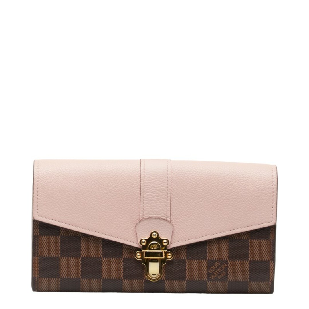 LOUIS VUITTON(ルイヴィトン)のルイ ヴィトン ダミエ ポルトフォイユ クラプトン 長財布 N64447 PVC レディース LOUIS VUITTON 【228-48738】 レディースのファッション小物(財布)の商品写真