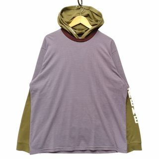 シュプリーム(Supreme)のSUPREME シュプリーム 24SS Layered Hooded L/S TOP レイヤード フード ロング Tシャツ サイズ L 正規品 / 34139(Tシャツ/カットソー(七分/長袖))