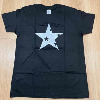 訳あり　未使用　プリント　Tシャツ　星　star   Sサイズ　ブラック(Tシャツ/カットソー(半袖/袖なし))