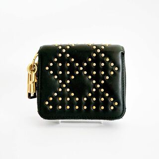 クリスチャンディオール(Christian Dior)のクリスチャンディオール カナージュ スタッズ 二つ折り財布 レザー レディース(財布)