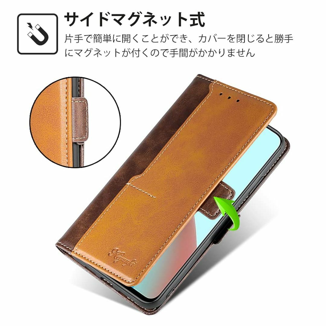 【色:ブラウン_サイズ:Xiaomi 11T/11T pro】For Xiaom スマホ/家電/カメラのスマホアクセサリー(その他)の商品写真