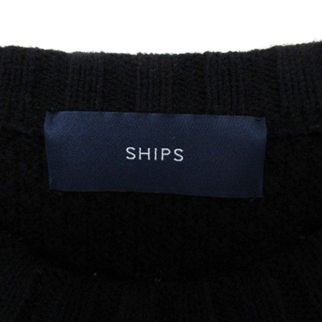 SHIPS(シップス)のシップス ケーブルクルーネックプルオーバー ニット セーター 長袖 ネイビー レディースのトップス(ニット/セーター)の商品写真
