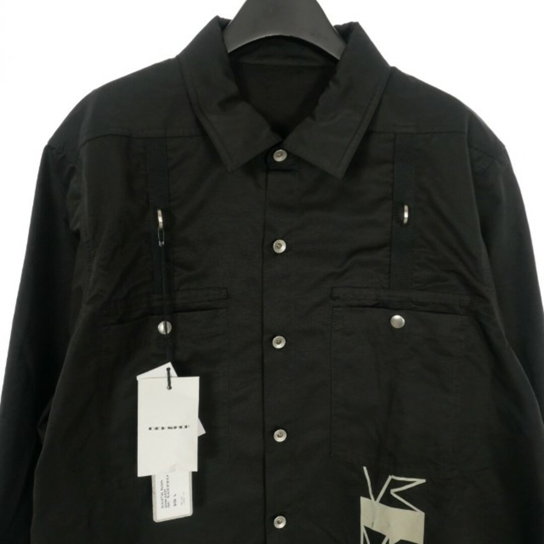 DRKSHDW(ダークシャドウ)のDRKSHDW Rick Owens WORK SHIRT ワークシャツ L 黒 メンズのジャケット/アウター(ブルゾン)の商品写真