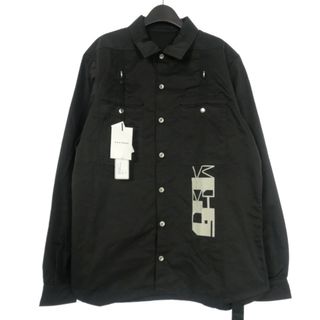 ダークシャドウ(DRKSHDW)のDRKSHDW Rick Owens WORK SHIRT ワークシャツ L 黒(ブルゾン)