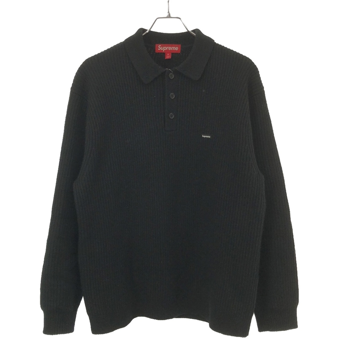 Supreme(シュプリーム)のSupreme シュプリーム 23AW Small Box Polo Sweater スモールボックスポロニットセーター  ブラック M メンズのトップス(ニット/セーター)の商品写真
