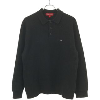 シュプリーム(Supreme)のSupreme シュプリーム 23AW Small Box Polo Sweater スモールボックスポロニットセーター  ブラック M(ニット/セーター)