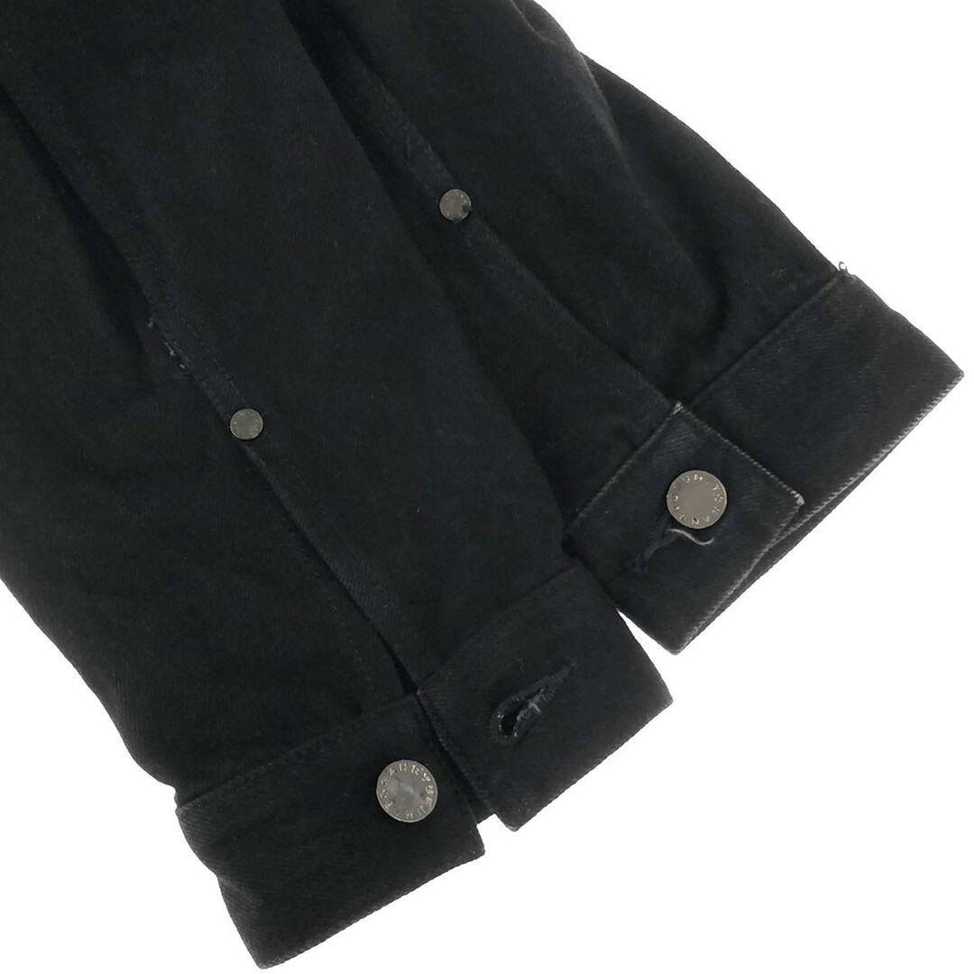 GANRYU(ガンリュウ)のFUMITO GANRYU フミト ガンリュウ 21SS Detachable coller tacked denim jacket プリーツデニムジャケット FU6-BL-01 ブラック 2 メンズのジャケット/アウター(Gジャン/デニムジャケット)の商品写真