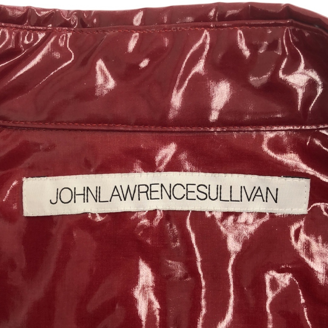 JOHN LAWRENCE SULLIVAN(ジョンローレンスサリバン)のJOHN LAWRENCE SULLIVAN ジョン ローレンス サリバン コーティングエナメルシャツ  レッド メンズのトップス(シャツ)の商品写真