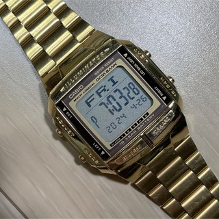 カシオ(CASIO)のCASIO DATA BANK GOLD 腕時計(腕時計(デジタル))