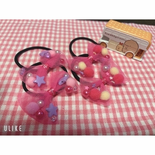 チュールリボン🎀ヘアゴム【ℕ𝕠.1】(ヘアアクセサリー)