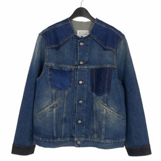 Maison Martin Margiela - メゾンマルジェラ 10 22SS 再構築 ノーカラー デニムジャケット ブルゾン