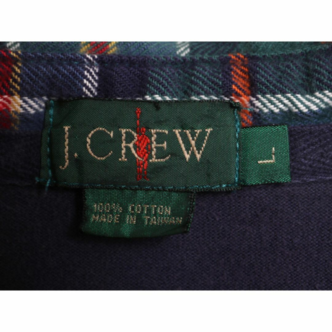 90s J CREW 長袖 ラガー シャツ メンズ L 古着 90年代 オールド