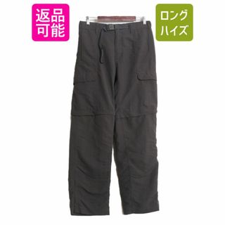 ザノースフェイス(THE NORTH FACE)のUS企画 ノースフェイス 2WAY ナイロン カーゴ コンバーチブル パンツ メンズ M / 古着 The North Face アウトドア ショーツ ロング 濃灰 灰(その他)