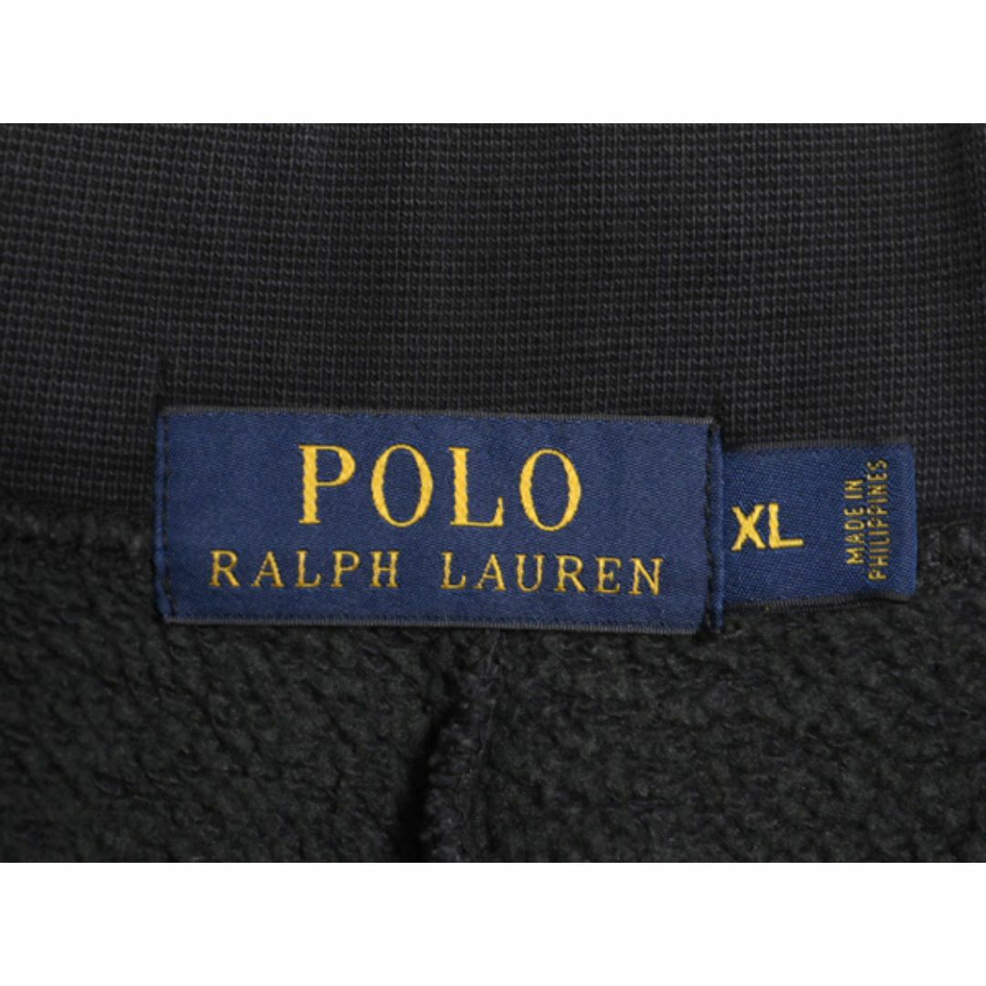 Ralph Lauren(ラルフローレン)のヴィンテージ 加工 ポロ ラルフローレン プリント スウェット パンツ メンズ XL / 古着 ポケット付き 3段 プリント Pロゴ 大きいサイズ 黒 メンズのパンツ(その他)の商品写真