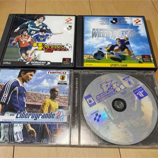 プレイステーション(PlayStation)のリベログランデ2他サッカー系PSソフト4本セット(家庭用ゲームソフト)