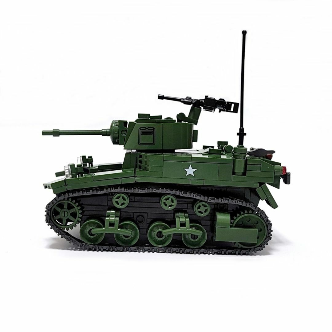 アメリカ M3 スチュアート ブロック戦車 601PCS キッズ/ベビー/マタニティのおもちゃ(積み木/ブロック)の商品写真