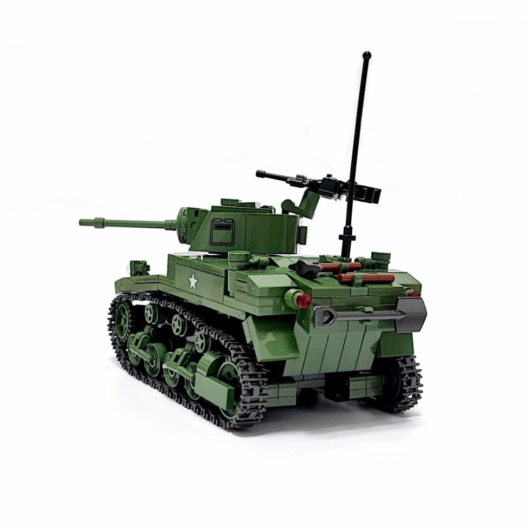 アメリカ M3 スチュアート ブロック戦車 601PCS キッズ/ベビー/マタニティのおもちゃ(積み木/ブロック)の商品写真