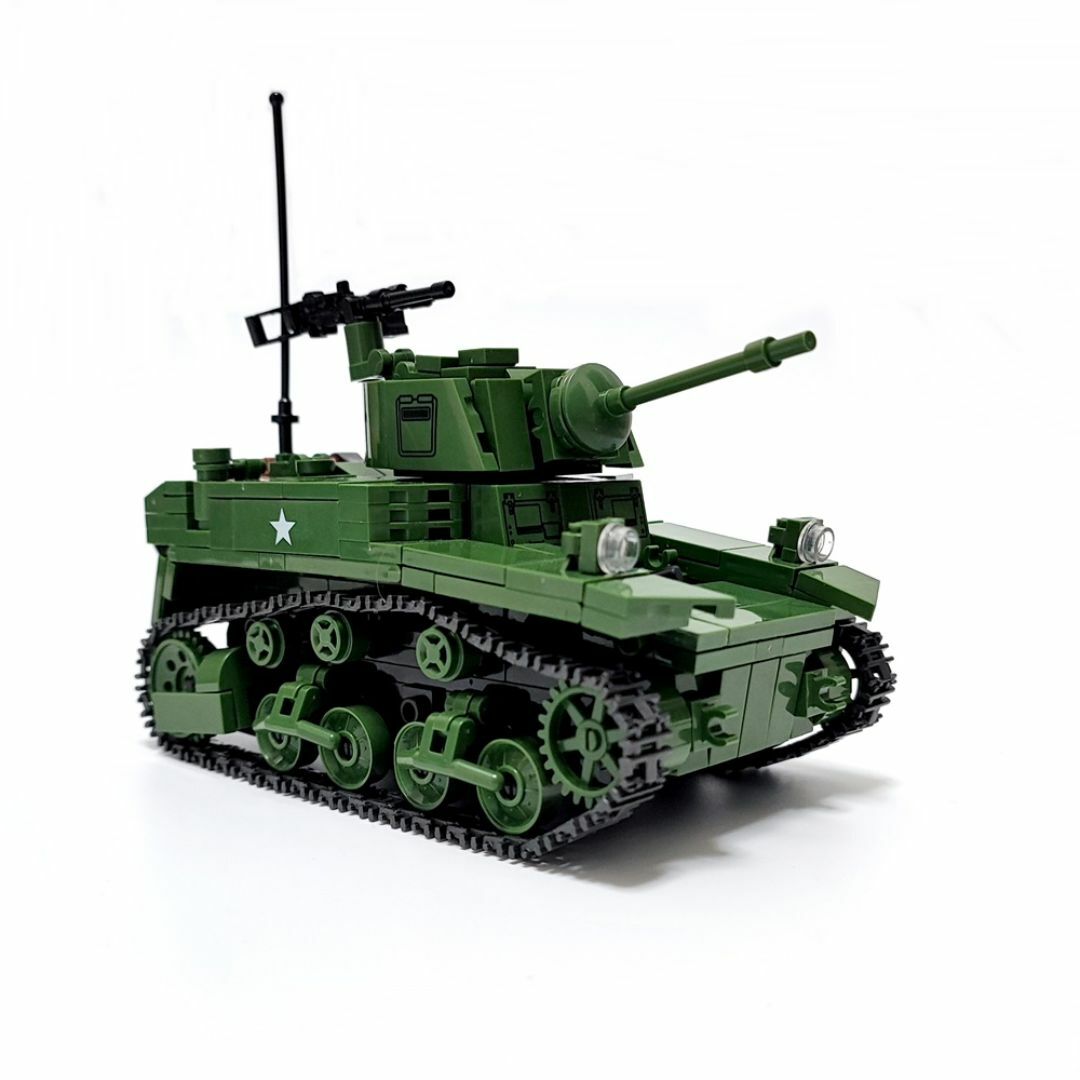 アメリカ M3 スチュアート ブロック戦車 601PCS キッズ/ベビー/マタニティのおもちゃ(積み木/ブロック)の商品写真