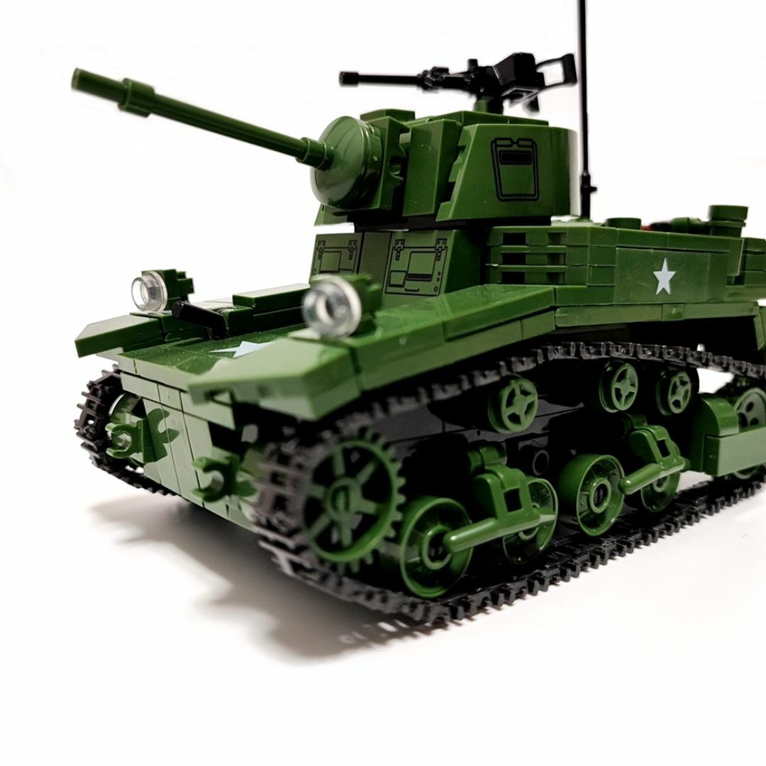 アメリカ M3 スチュアート ブロック戦車 601PCS キッズ/ベビー/マタニティのおもちゃ(積み木/ブロック)の商品写真