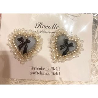 recolle ハート ピアス　新品未使用(ピアス)