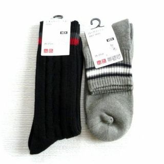 UNIQLO - 新品 ユニクロ UNIQLO メンズ 靴下 25-27cm ソックス 2足 