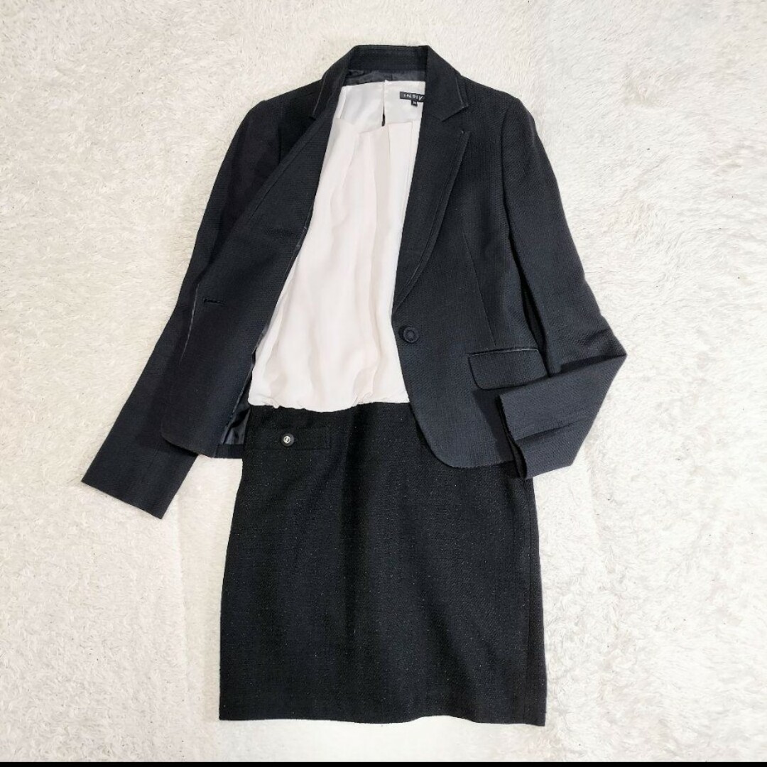 INDIVI(インディヴィ)のインディビ　ワンピースセットアップ　ドッキングワンピース　ジャケット　日本製　М レディースのフォーマル/ドレス(スーツ)の商品写真