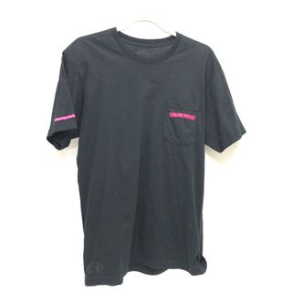 Chrome Hearts - クロムハーツ CHROME HEARTS H T-SHRT 1 バックロゴプリント 半袖 Tシャツ 半袖Ｔシャツ コットン ブラック